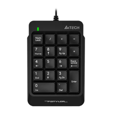 Числовой блок A4Tech Fstyler FK13P черный USB slim для ноутбука